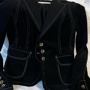 Beautiful very gently worn black corduroy jacket/blazer